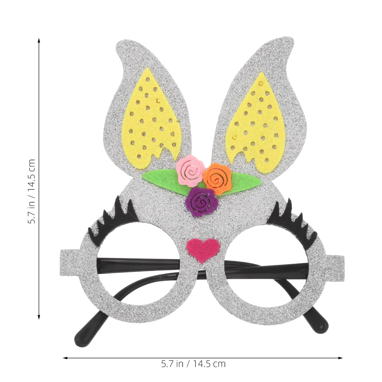 VICASKY Animal Eyeglasses Bunny Eyeglass For Easter Rabbit Adds Festive Fun For Party Photo Booth Holiday Costume Easter Bunny Eyewear