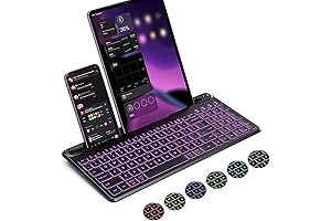 seenda Backlit Multi-Device Bluetooth Keyboard with Number Pad
