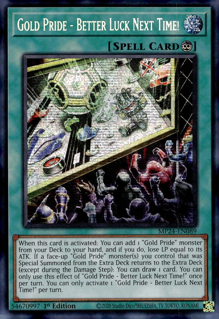 Amazon.com: Gold Pride - Better Luck Next Time! - MP24-EN089 - Prismatic  Secret Rare