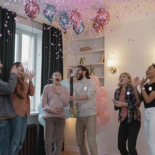 Miniatura 4 de for Keeper of the Gender Pin Baby Feet Hearts Soft Enamel Lapel Pins Brooch Baby Shower Gender Reveal Party Button Enamel Pins for Women Badges