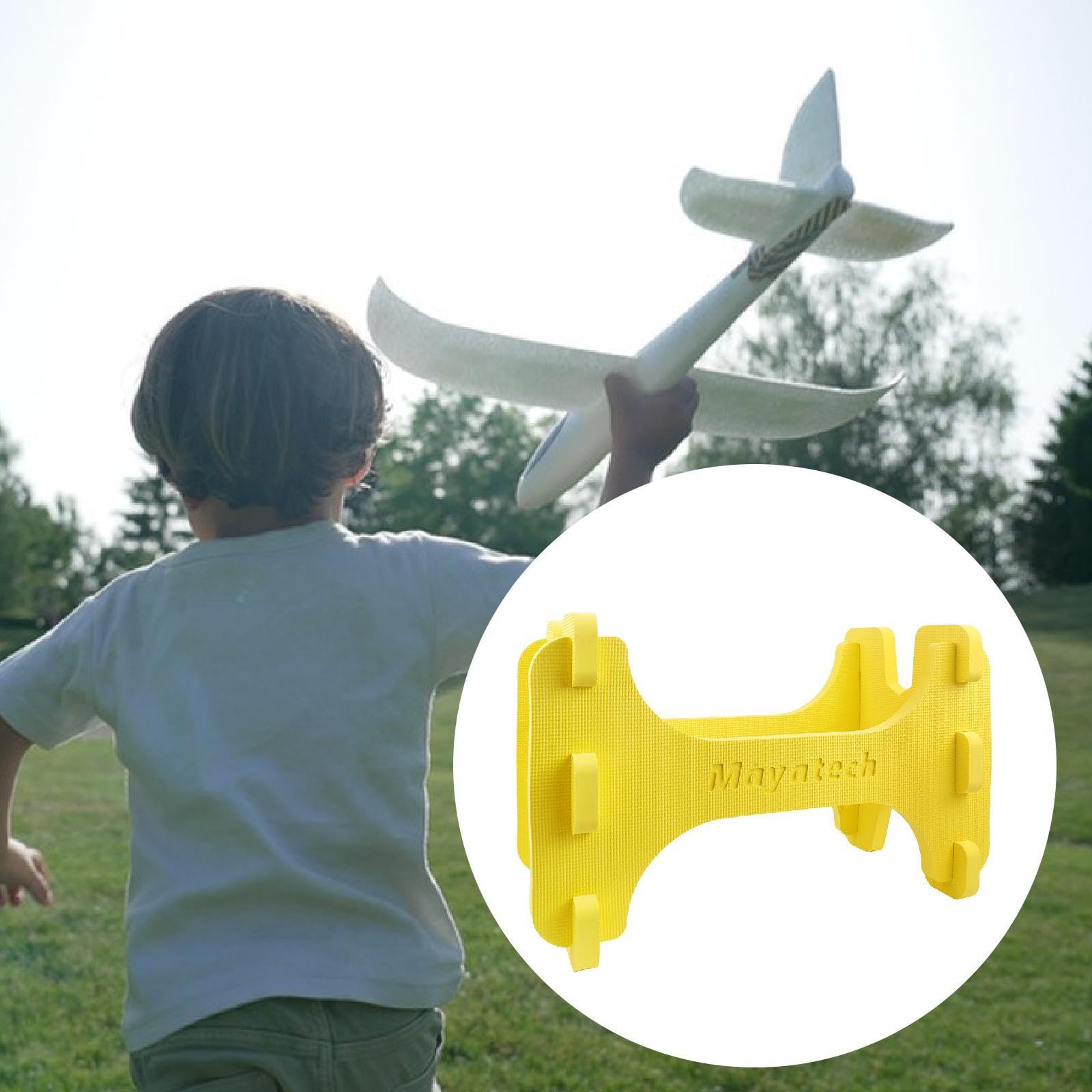 Oshhni Supporto Modello Aereo RC Stand Eva Schiuma Resistente Smontabile Leggero Progettato per Protezione E Trasporto Adatto a Modellismo E Riparazioni, Giallo - 5