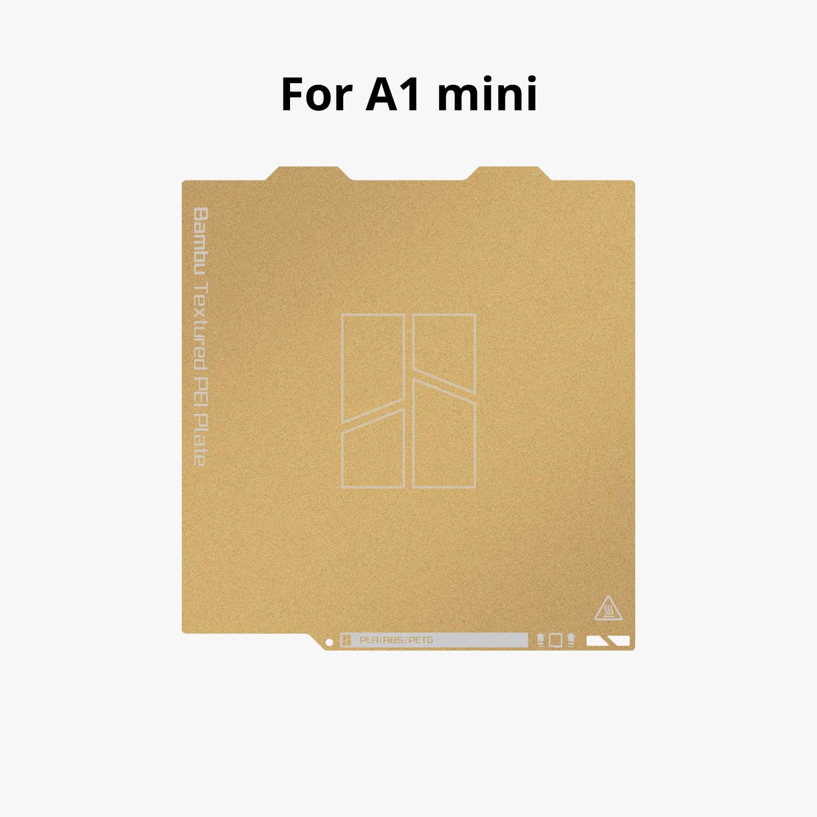 3DTOOLS Bamboo Lab Original Dual Side Textured PEI 3D Printer Build Plate 184x184MM Spring Steel Plate for Bambu Lab A1 Mini 3D Printer