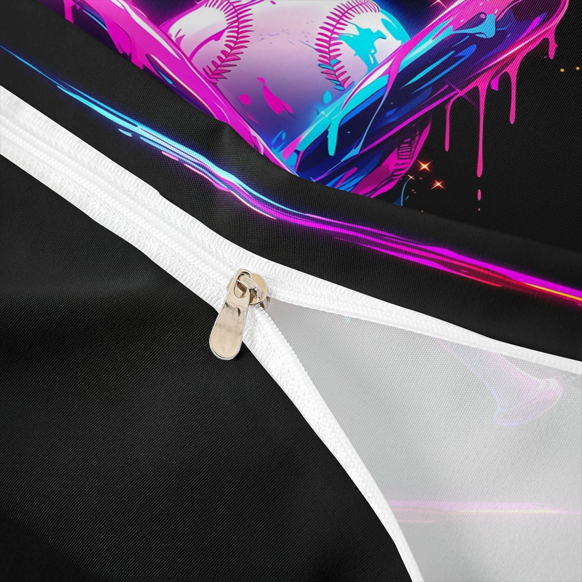Homewish Neon Eiscreme Tropfen Bettwäsche 220x240