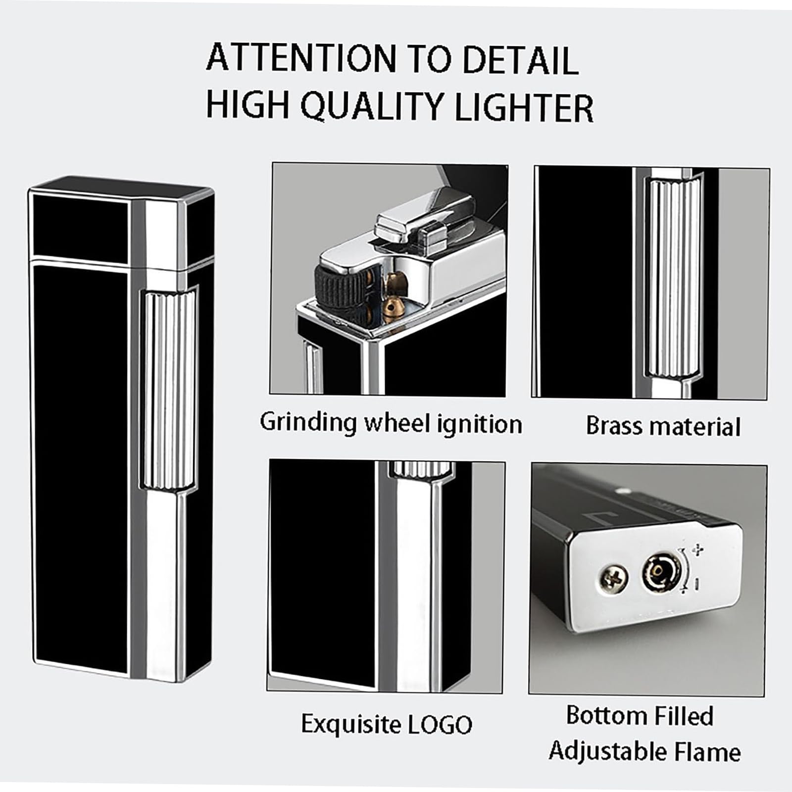 Amazon.co.jp: 斜め火ガスライター、ミニポータブルメタル