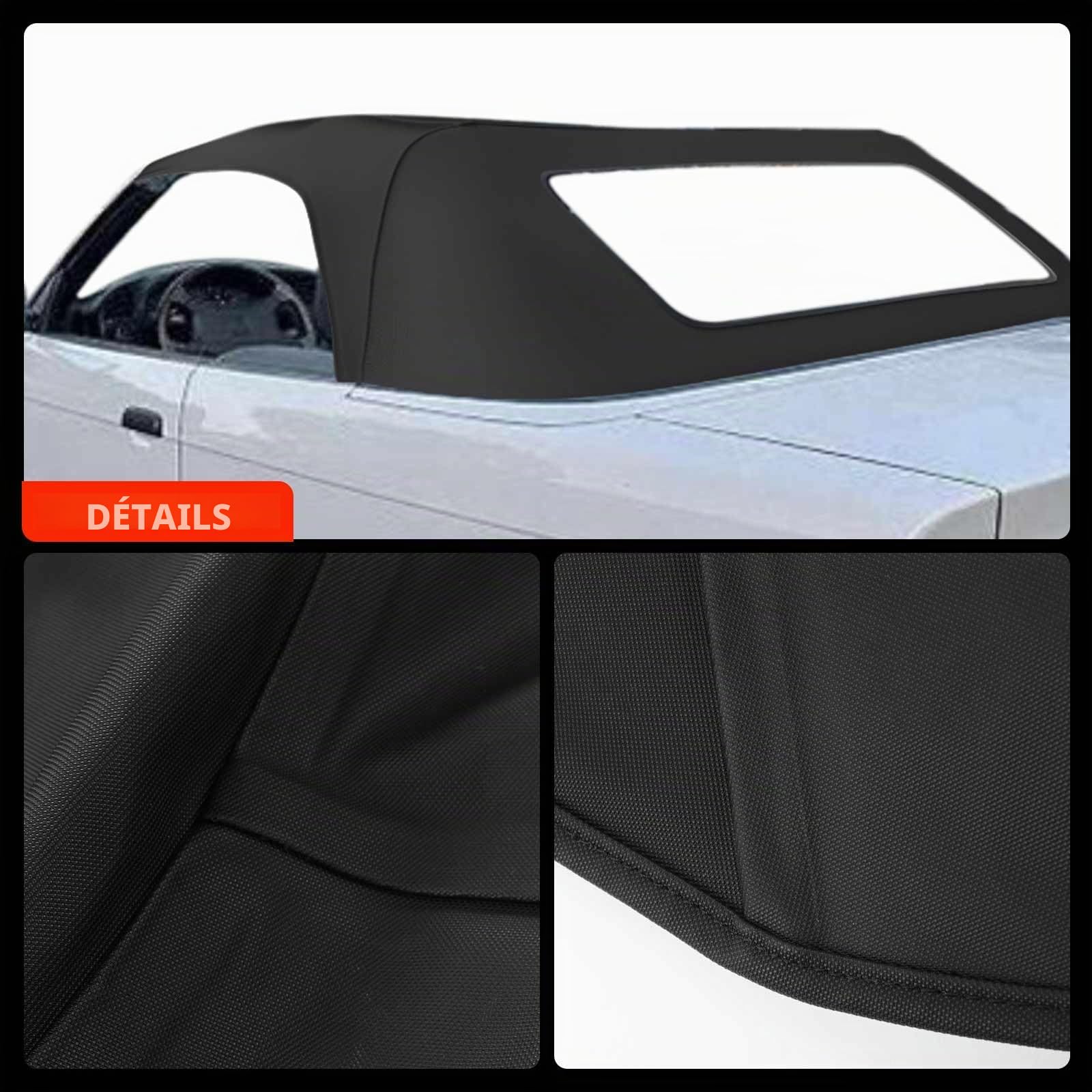 Frankberg Capote de cabriolet Softtop Compatible avec Série 3 Cabriolet E36 M3 3.2 M3 3.0 318i 320i 323i 325i 328i 1993-1999 Cabriolet Remplacer# 0302,5451