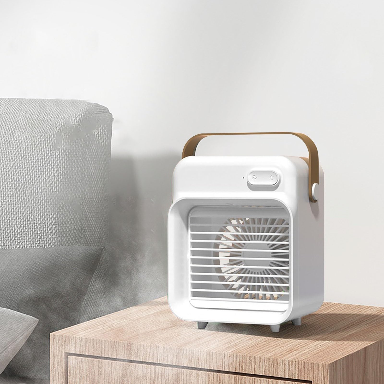 Piccoli ventilatori personali portatili, refrigeratore da tavolo, raffreddatore d'aria, ventilatore portatile e umidificatore, condizionatore d'aria, unità di raffreddamento personale per interni per
