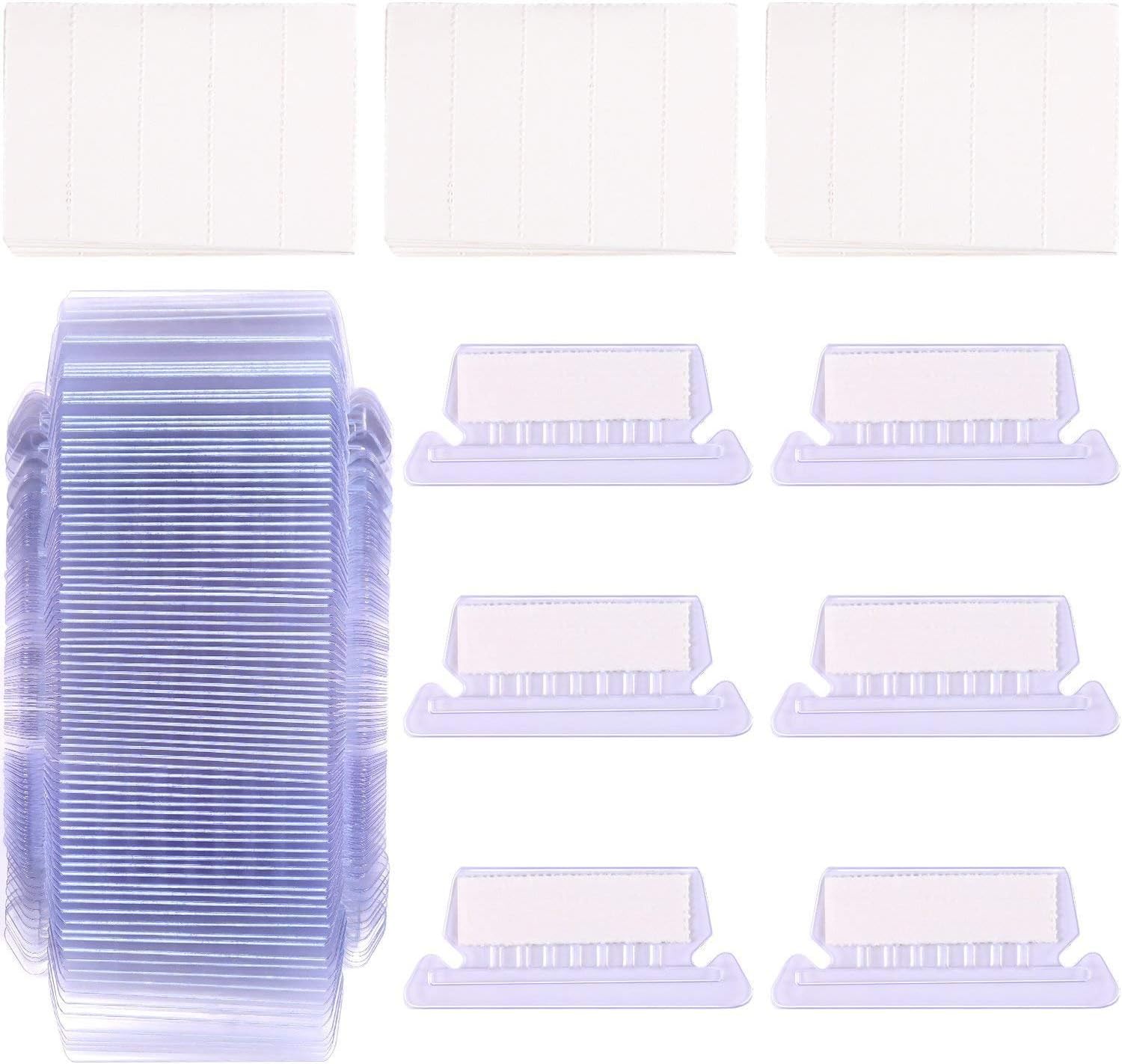 120 Sets Hanging Folder Tabs and Inserts for Quick Identification of Hanging Files 2 inch Hanging File Inserts