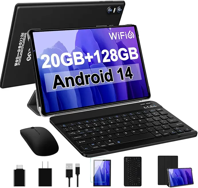 Android 14 Tablet Newest 10.1 inch Tablets,20GB RAM...