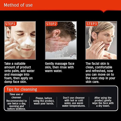 Miniatura 6 de BIOAQUA Hombres Hydra Pure Matte Delicado Limpieza Facial Lavado Sebum Control Hidratante Tubo 3.53 oz