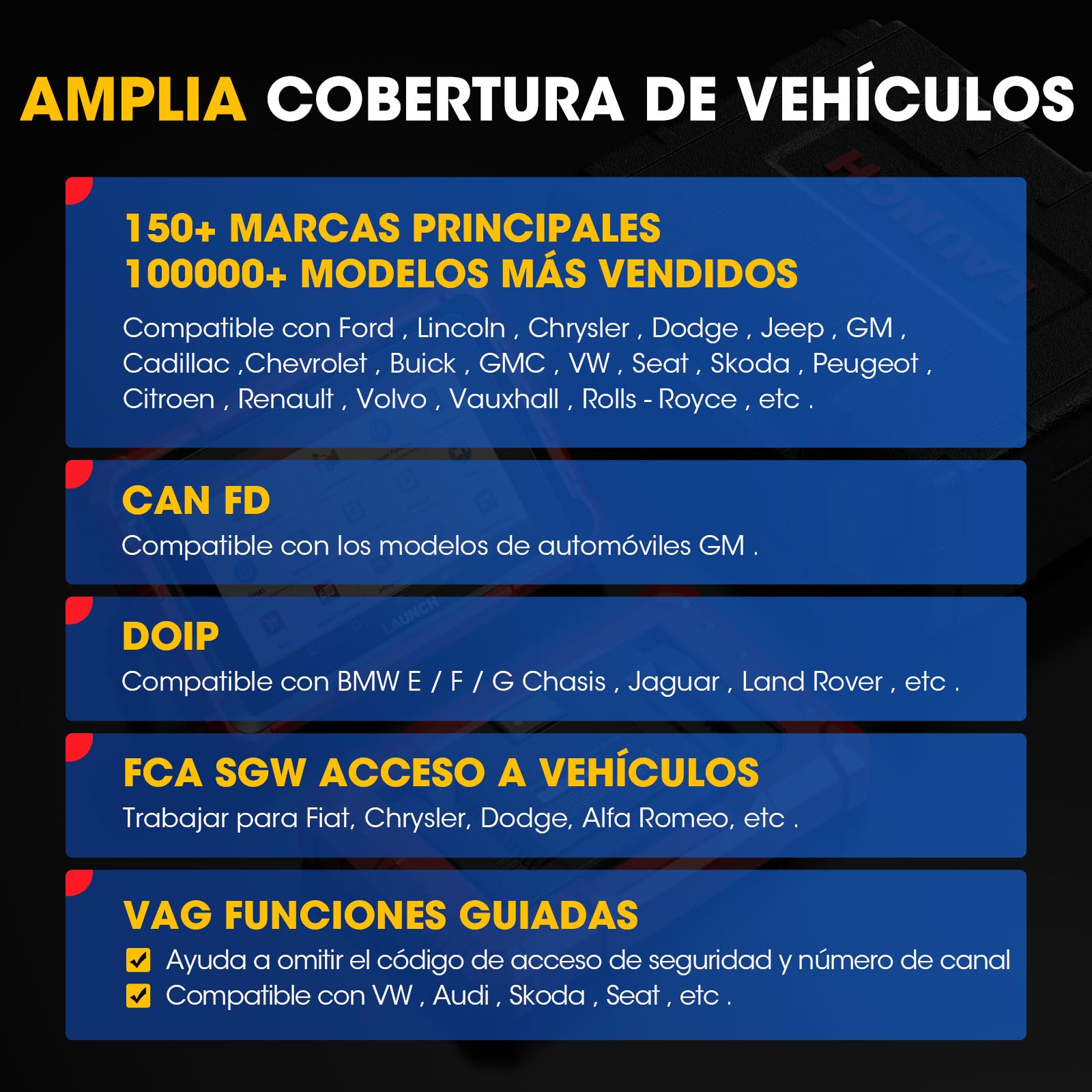 Launch X431 Pros Elite OBD2 Diagnosis Coche Multimarca, Codificación ECU, Sistema Completo Bidireccional Scan Tool, Soporte 45+ Servicios, CANFD&DoIP, Función Guía, 2 Años de Actualización Gratuita