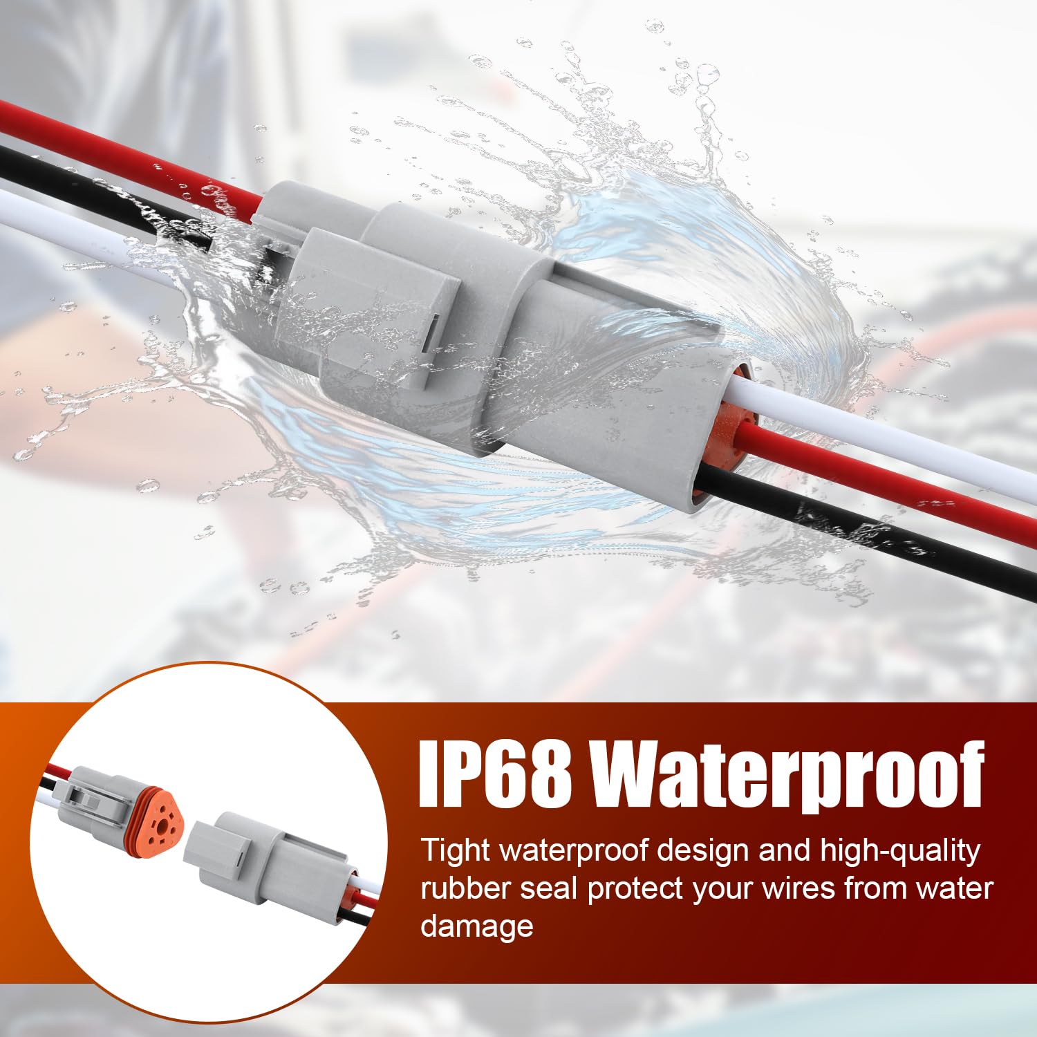 Connettore AMP 3 Vie Maschio Impermeabile - Foto 8