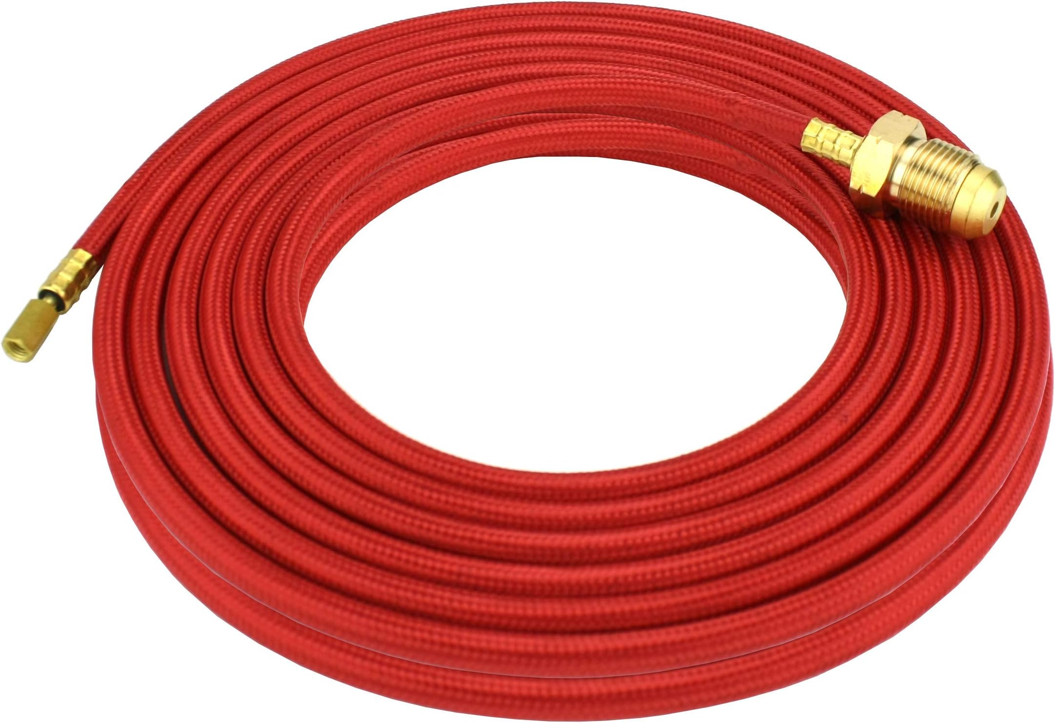 Power Cable for 20 Series Water-Cooled TIG Torches - 25 Feet - Super Flex Red Braided - Model 45V04-R