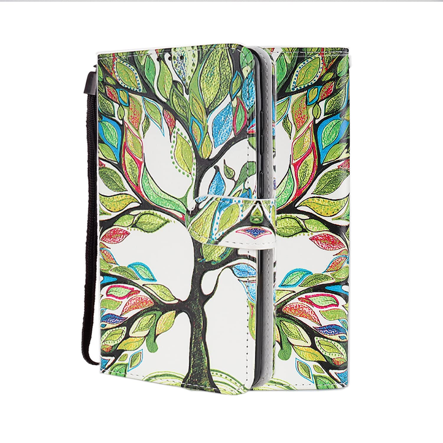 E-Panda Compatible with Samsung Galaxy A10 Case 3D Pattern Designe PU Leather Flip Wallet + Silicone Rubber Bumper Protective Cover 360 Shockproof - Color Tree of Life