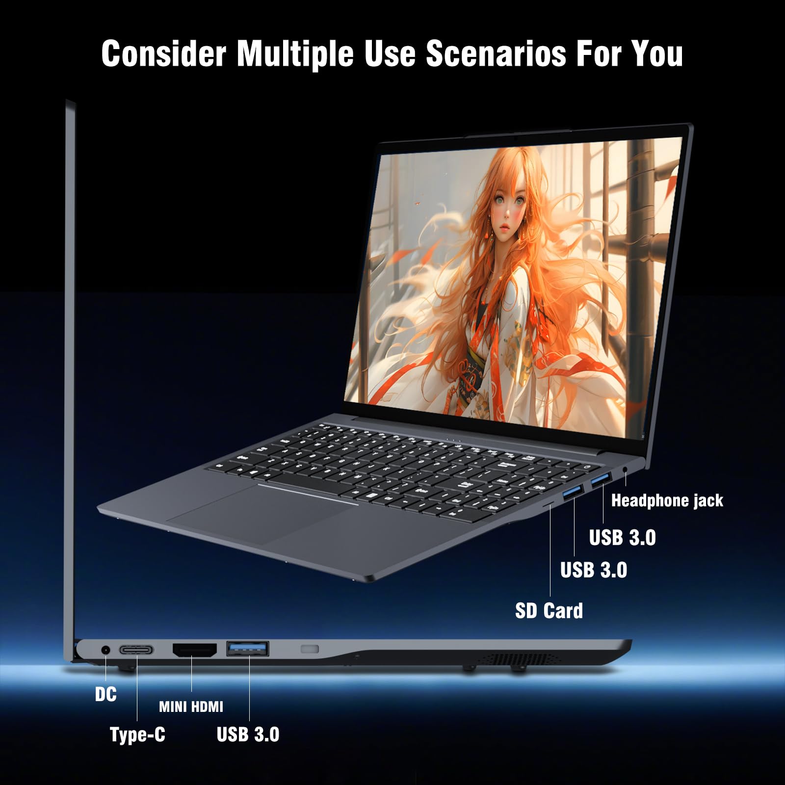 Amazon.co.jp: 15.6インチノートパソコン、コアプロセッサ搭載ノート