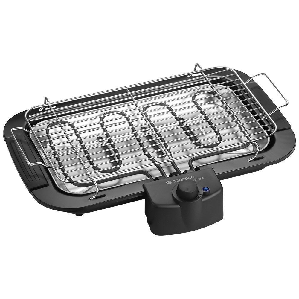 Churrasqueira Elétrica Cadence Tasty II, 2000W, Preto, 220V