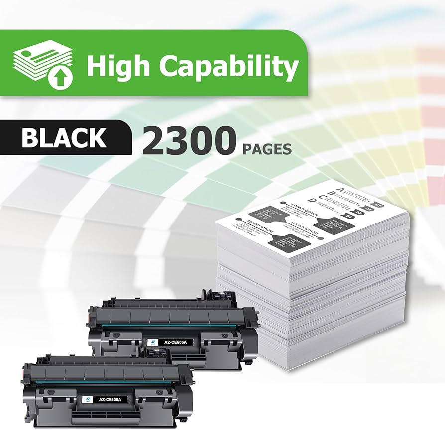 その他 Hi Ink  Pack New Compatible 05A CE505A Amazon.com: TonerPlusUSA Compatible CE505A 05A Black