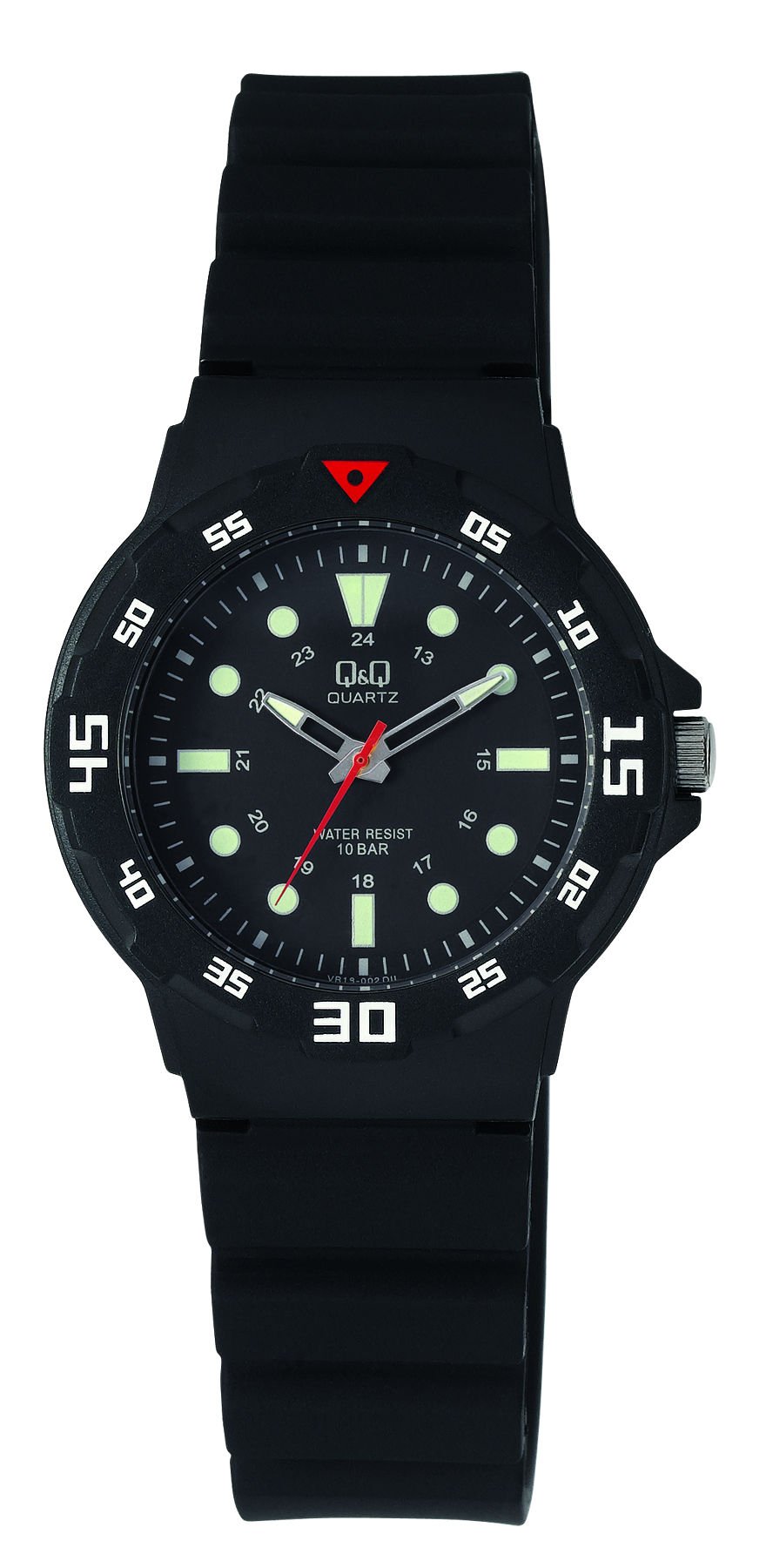 Q&Q Analog Black Dial Children's Watch - VR19J002Y