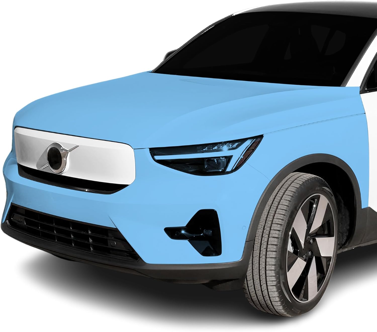BOGAR TECH DESIGNS for Volvo C40 Recharge (Core & Plus & Ultimate) 2022+ Front Middle and Front Sides Premium Paint Protection PPF Film Kit Cover, Clear Bra