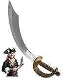 Nicky Bigs Novelties Deluxe Plastic Pirate Sword Buccaneer Cutlass Prop Weapon Costume