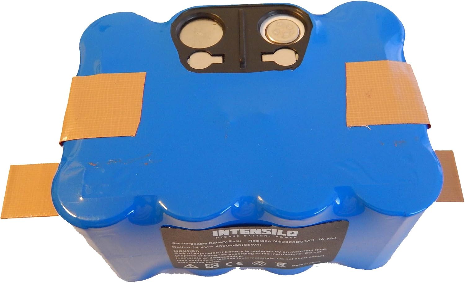 INTENSILO Batería NiMH 4500mAh (14.4V) para robot aspirador Solac Ecogenic  AA3400 como NS3000D03X3, YX-Ni-MH-022144. : Amazon.es: Jardín