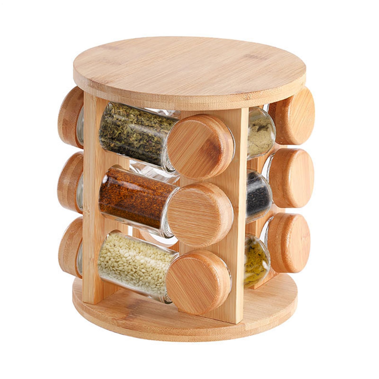 Rack Di Spezie Rotanti - Armadio Per Guardaroba | Organizzatore Di Spezie | Supporto Per Barattolo Di Condimento Per | Supporto Per Barattolo Di Condimenti In Rotazione | Scaffale Di | Supporto Per Barattolo Di Condimento Per | Supporto Per Barattolo Di C