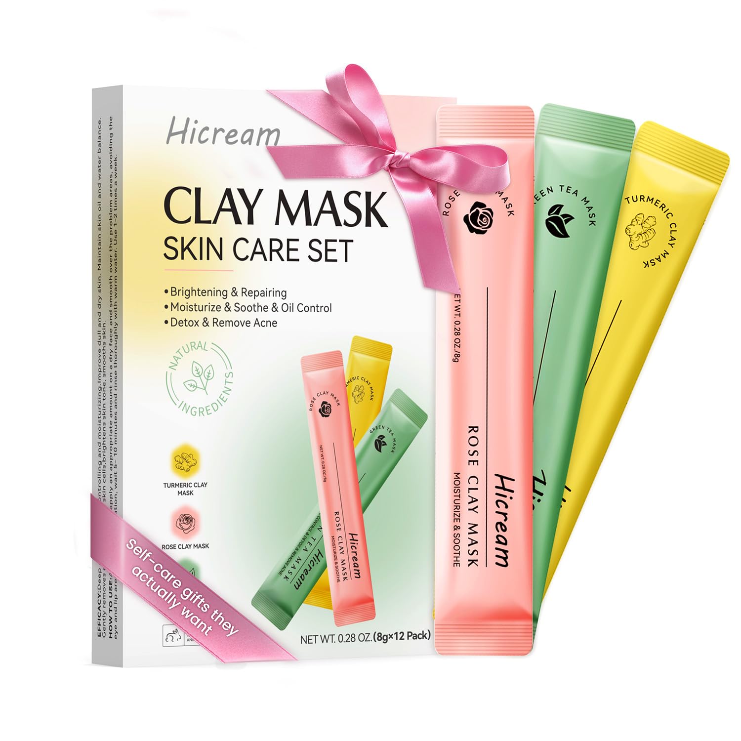 Turmeric Clay Mask, Rose Face Mask & Green Tea Mud Mask 12 PCS – Spa Facial Mask Set Gift for Women & Men, Skin Care Set for Deep Cleansing, Moisturizing, and Refining Pores,Travel-Friendly & Portable Turmeric Clay Mask, Rose Face Mask & Green Tea Mud Mask 12 PCS – Spa Facial Mask Set Gift for Women & Men, Skin Care Set for Deep Cleansing, Moisturizing, and Refining Pores,Travel-Friendly & Portable