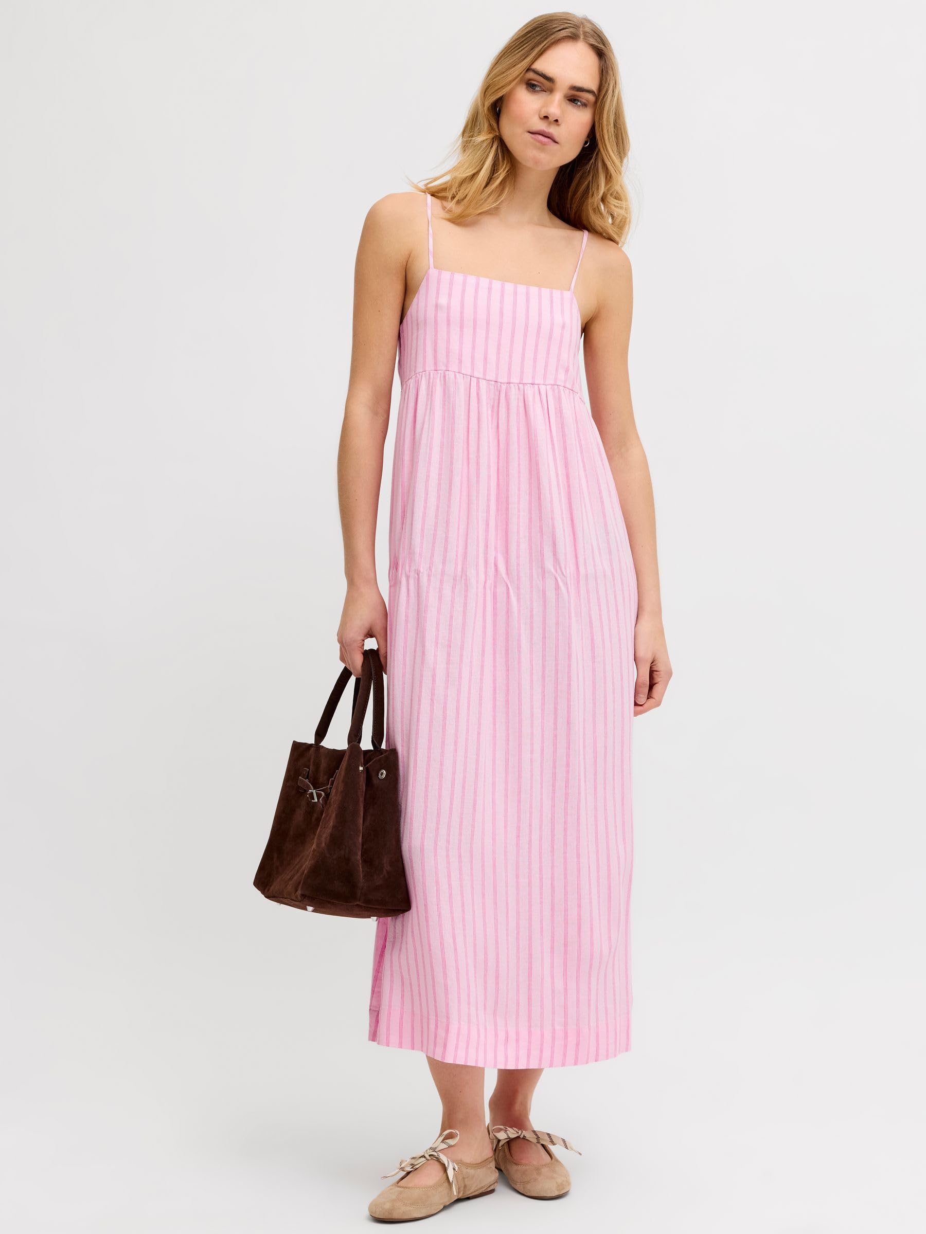 JJXX Jxalmira Linen Blend Long Dress Wvn Jxalmira Linen Blend Long Dress Wvn Donna (Pacco da 1)