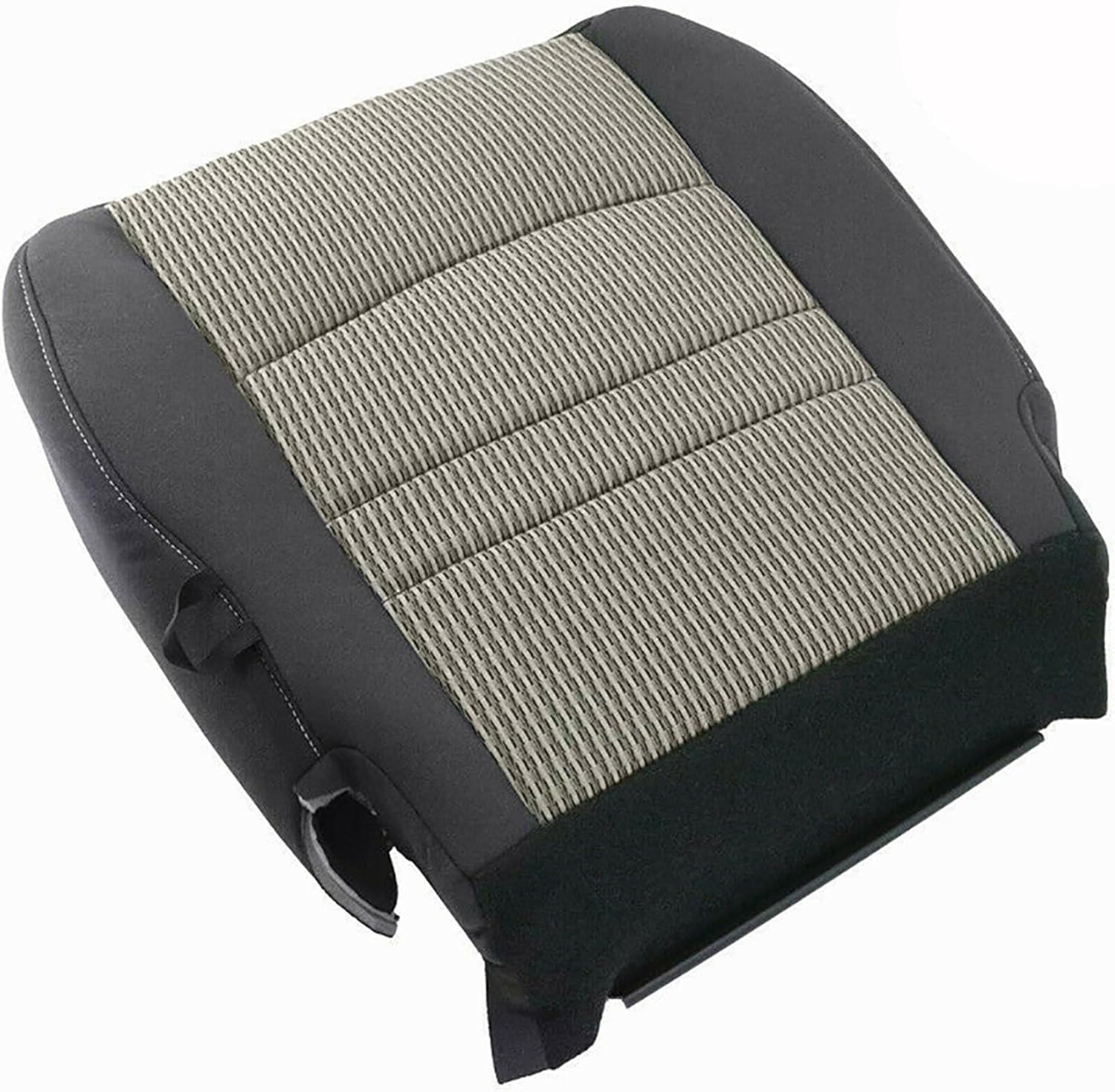 Replacement Passenger Side Bottom Cloth Seat Cover Fits for Dodge Ram 1500 2500 3500 4500 5500 SLT 2009-2012 Dark Slate/Med Graystone