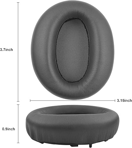 Miniatura 2 de Almohadillas de repuesto para auriculares Bluetooth Edifier W820NB (negro, cuero sintético)