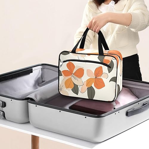 Miniatura 8 de Simple Flowers - Kit de aseo colgante retro para hombres con gancho, kit de afeitado compacto de diseñador para hombre, bolsas para hombre, para