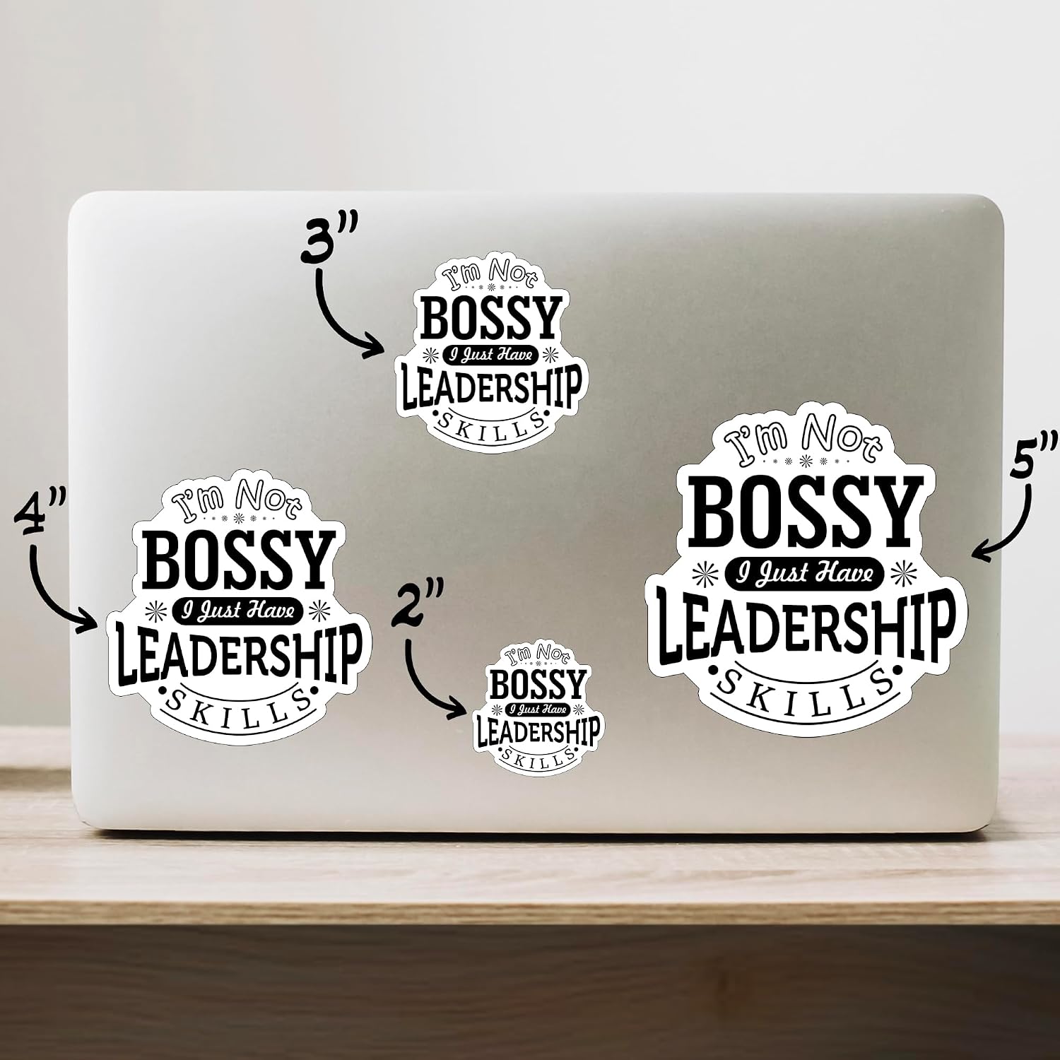 (3PCS) I'm Not Bossy I Just Have Leadership Skills Style 3 Sticker for Phone Tablet Laptop Car Truck Window | 2" Sticker image 2