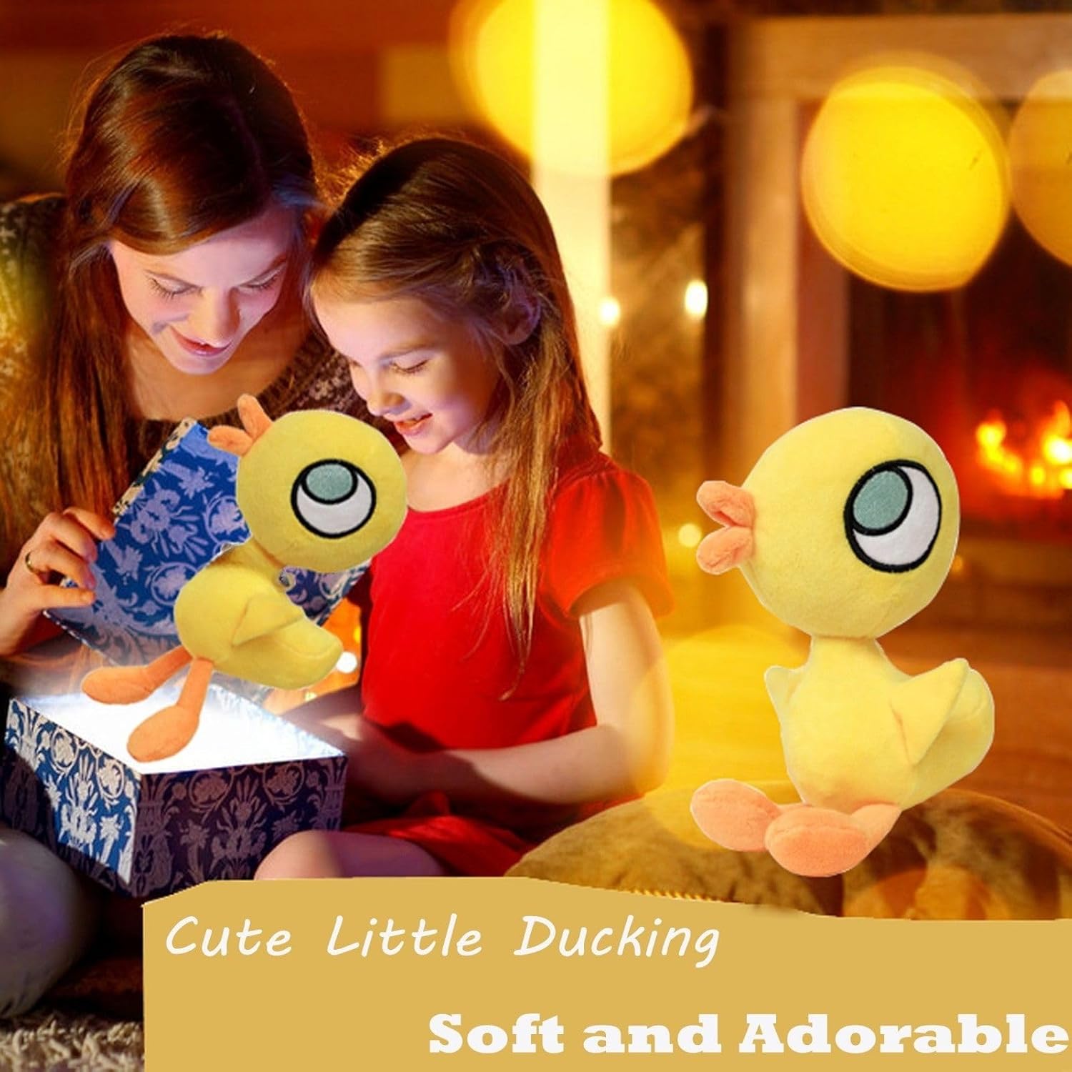 Little Ducking Stuffed Animal Gets Cookie for Mo Willems Pigeon Books Series Duck Plush, Yellow Cute Duck Pillow Toy Book Characters Plush for Classroom, 9.25in