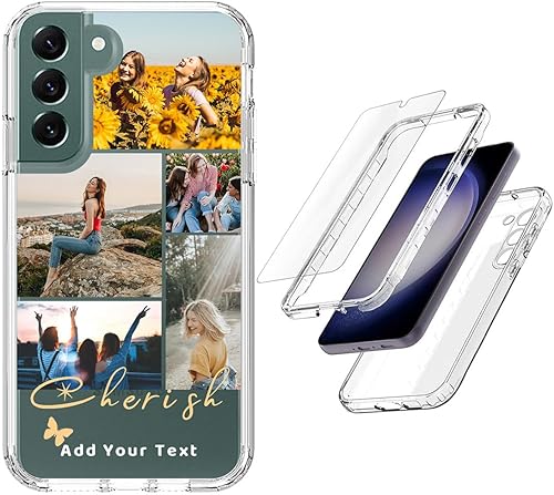 Vista 98 de Funda transparente 3 en 1 diseñada para teléfono Galaxy S21, Plus/Ultra/FE 5G Samsung, capas protectoras híbridas [protector de pantalla] Borrar 05