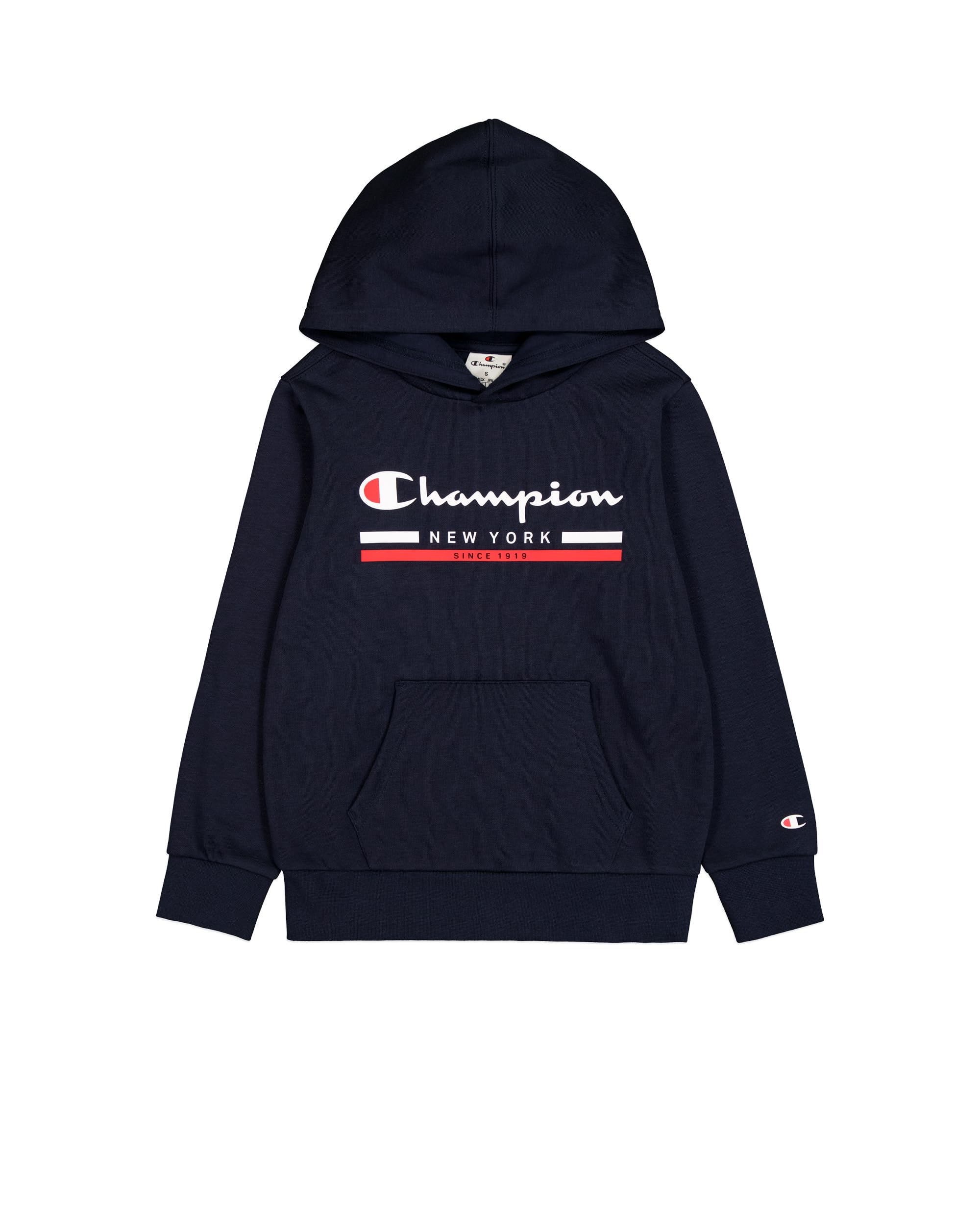 Champion Legacy Graphic Shop B (306837) - Ultra-Light Soft Compact Powerblend Fleece Felpa con Cappuccio Bambini e Ragazzi (Pacco da 1)