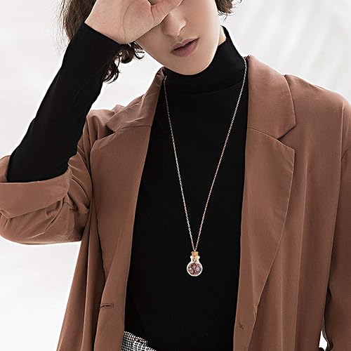 Miniatura 7 de LiQunSweet Juego de 30 piezas de piedras preciosas batidas de cristal, mini botella de deseos de cristal, piedras de reiki curativas con tapón de