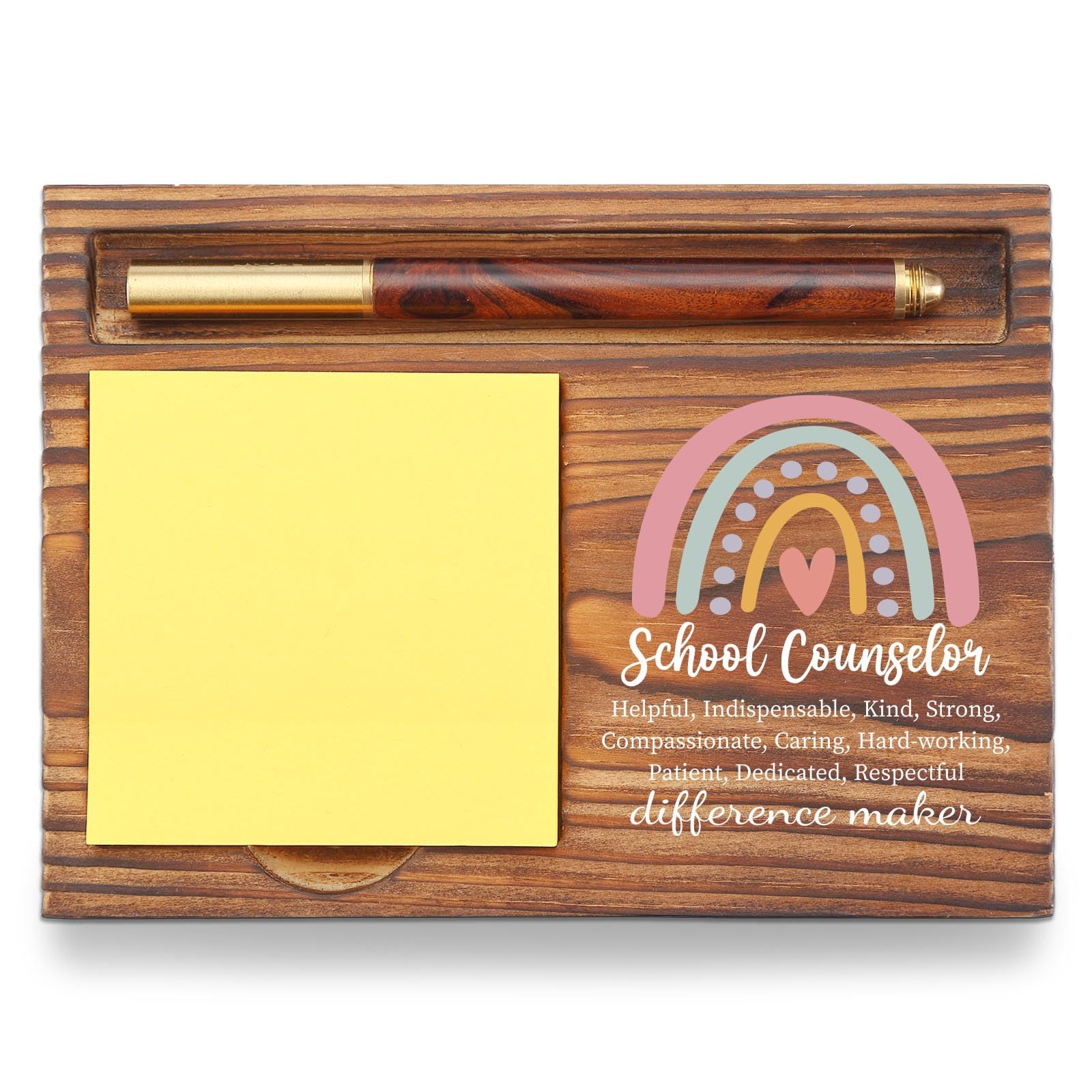 School Counselor Sticky Note Holder, Appreciation Thank You Gift for Psychologist Therapist, Back to School Guidance Gift for Counseling Self-Stick