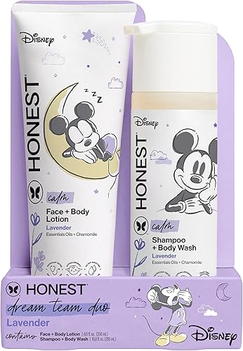 Miniatura 11 de The Honest Company Paquete de champú limpiador 2 en 1 y loción facial de gel corporal, suave para bebé, derivado naturalmente, Lavender Calm, 18.5