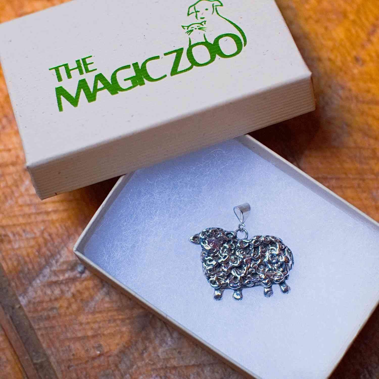 Sterling Silver Sheep Large Pendant - Lamb Lover Gifts for Women
