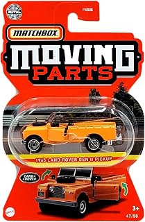 Matchbox Moving Parts 1965 Land Rovers Gen II Pickup 47/50 Orange