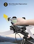 Grefay Bike Phone Holder Universal Motorcycle Phone Holder with 360 Rotate for 4.7-6.8 Inch Smartphones Compatible with Road Bike MTB Scooter