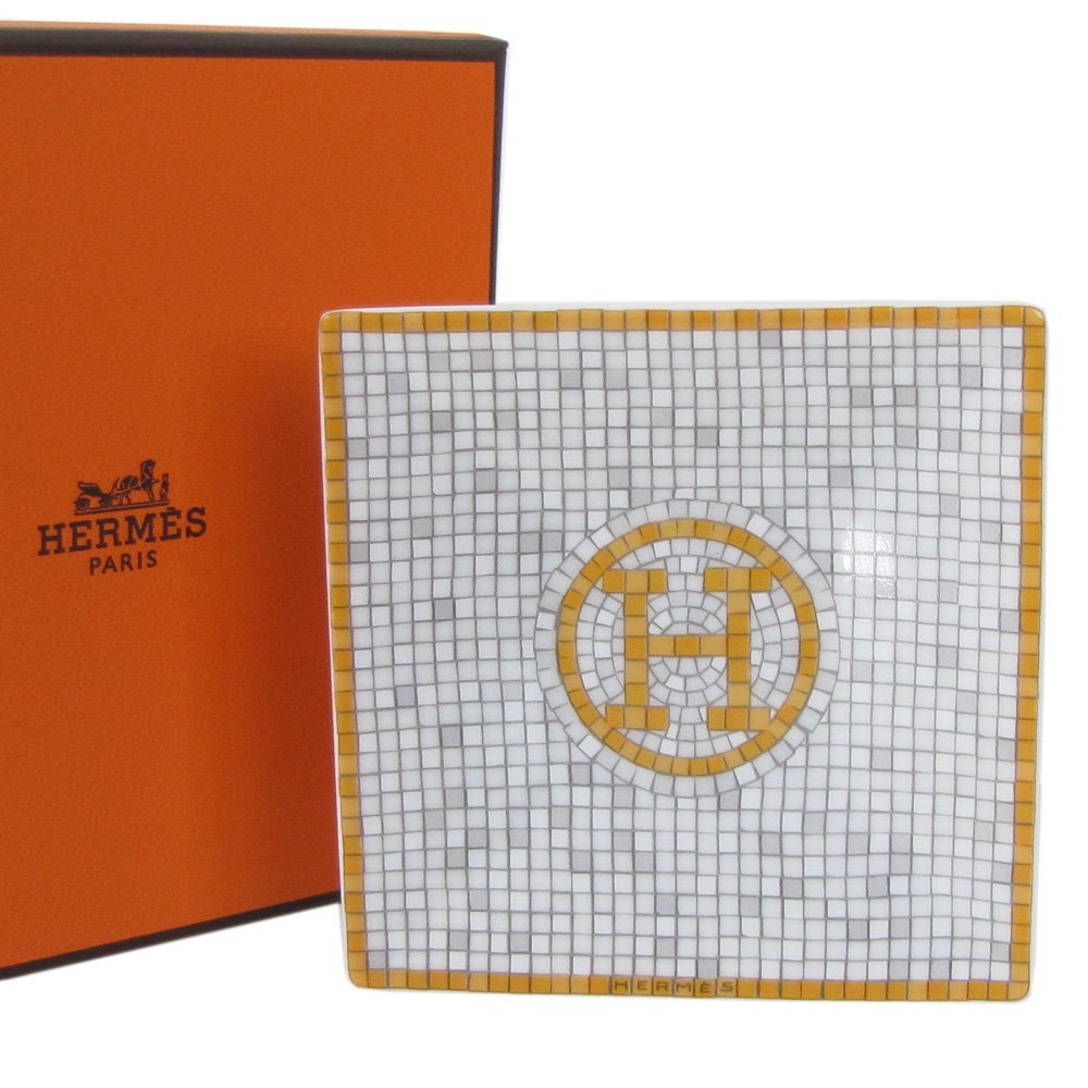 Amazon.co.jp: エルメス HERMES モザイク ヴァンキャトル 7cm プチカレ