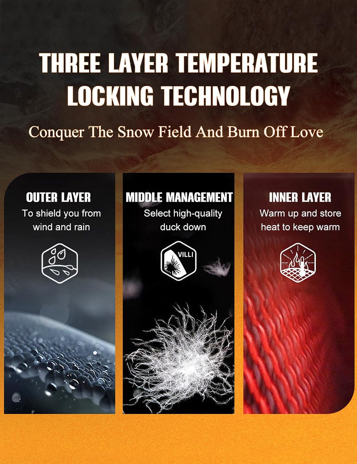 COZYPOIN Mens Long Puffer Jacket Heavy Warm Winter Coat with Hood Zip Up Windproof Padded Down Parka Outerwear