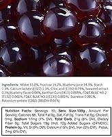Vista 3 de BREXONIC Boba Pearls, Blueberry Popping Bursting Boba, perlas de tapioca para té de burbujas (arándano, 1 libra, 1 paquete)