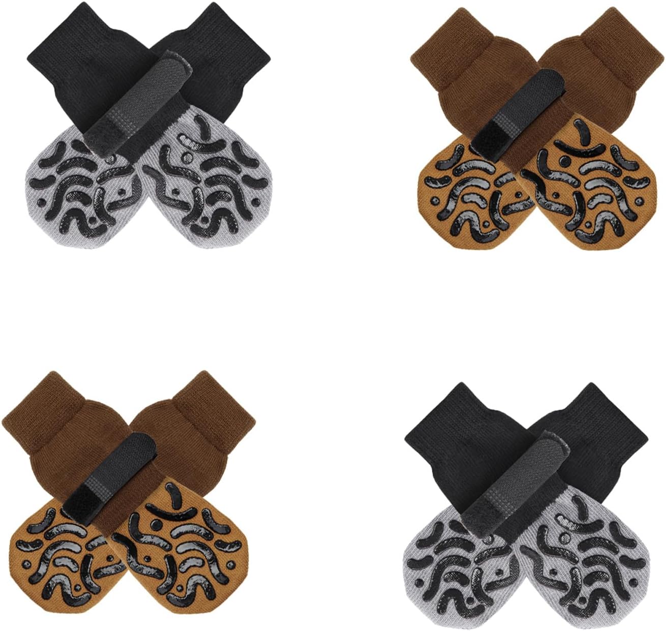 Black Socks + Caramel Socks Size XLarge