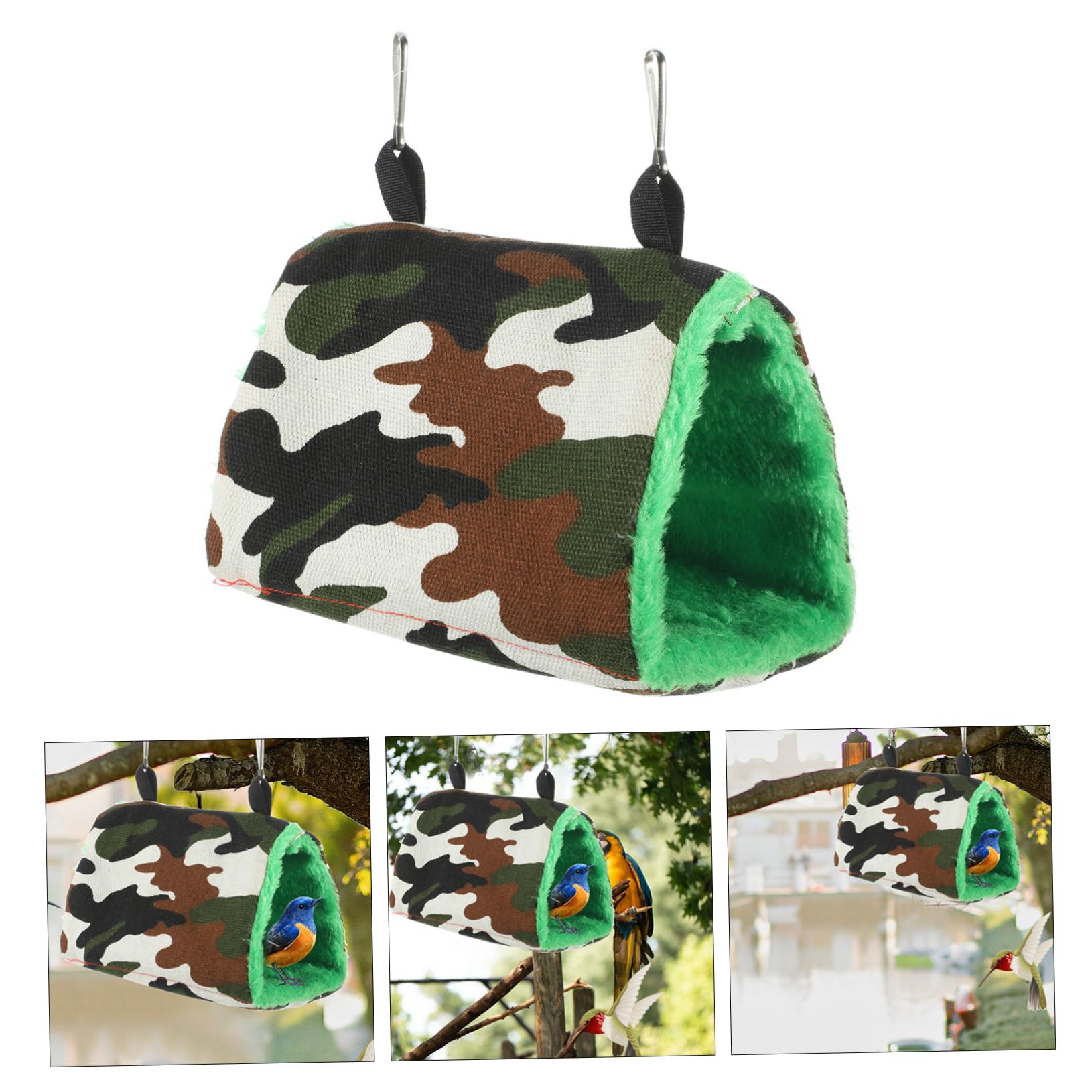 Abaodam Cozy Winter Bird Hammock Nest Hanging Parrot Bed for Relief Security Breathable Design for Birds for Bird Cages Comfortable Sleeping Habitat