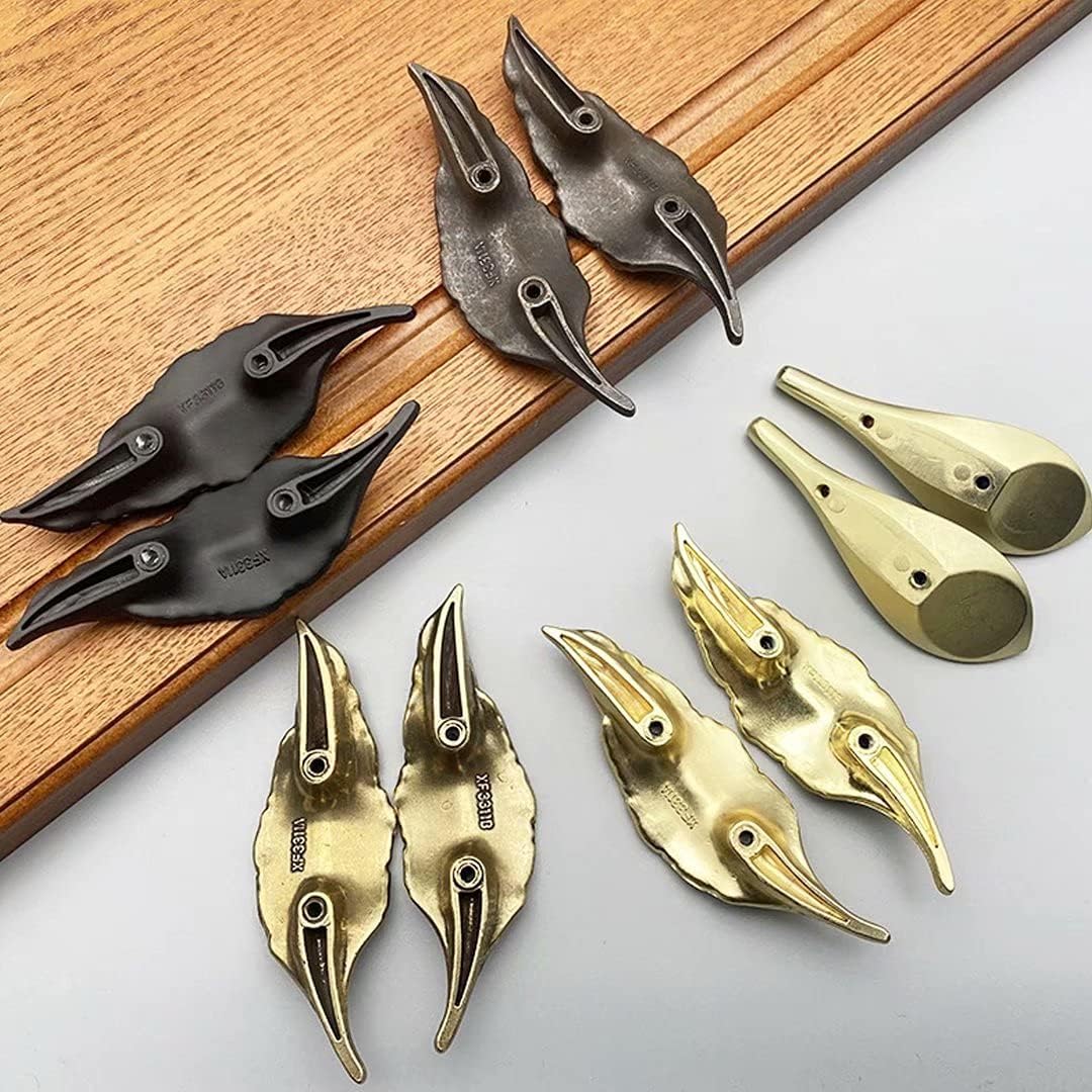 Vintage Ceramic Drawer Knobs,Cabinet Wardrobe Bow Pull Handles,2 pcs Creative Furniture Drawer Handle Kitchen Knobs Wardrobe Door Handle Home Hardware Retro Cupboard Handles ( Color : Golde(Vintage Br