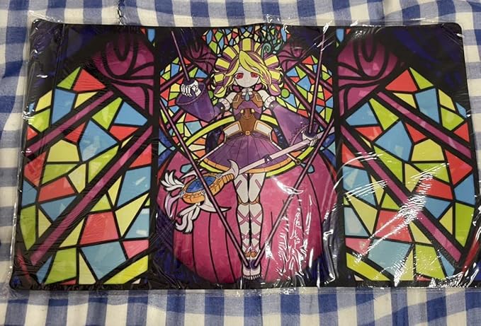 Amazon 遊戯王 シャドール ウエンディゴ 影霊衣 プレイマット ミッドナイトブルー ステンドグラス風 トレカ 通販