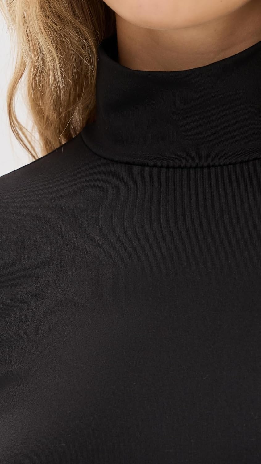 Susana Monaco Women's Mock Neck Thumb Hole Long Sleeve Tee - Image 6