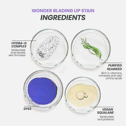 Miniatura 4 de Wonderskin Wonder Blading - Mascarilla labial, resistente al agua, tinte labial rosa, no mancha, tinte labial de larga duración (hermosa mascarilla)