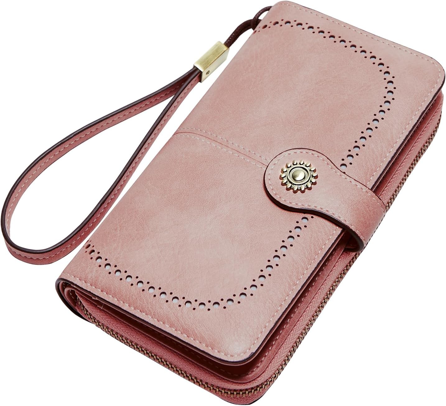 Wallet for Women RFID Blocking Leather Large Capacity Card Holder Ladies Phone Clutch Travel Long Purse Wristlet | RFID Blocking, Leather, Large Capacity, Ladies, Travel - Image 7